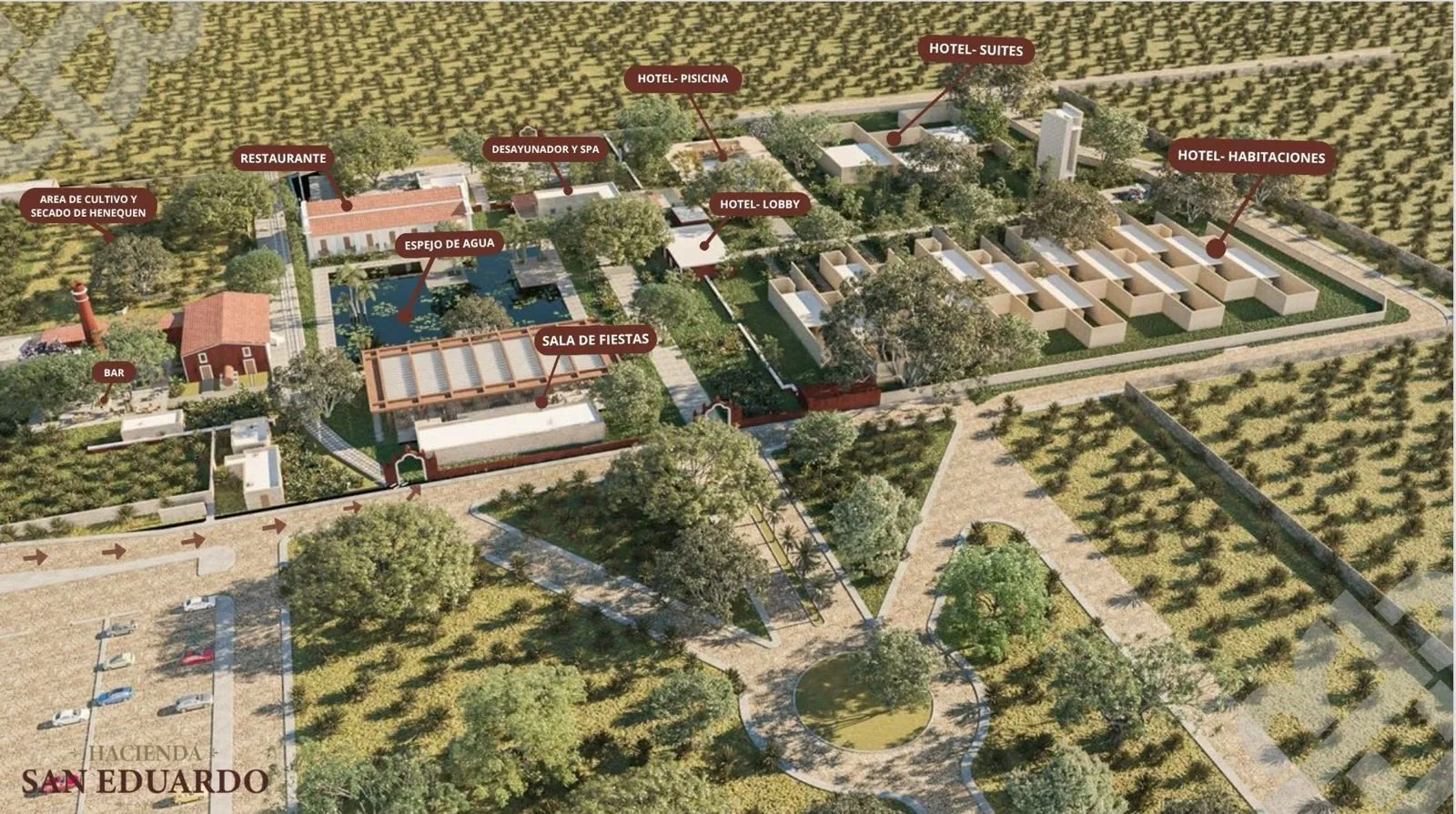 Master plan de Hacienda San Eduardo